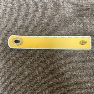 Coach yellow leather bracelet